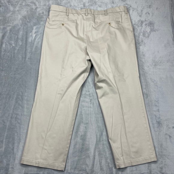 Dockers Classic Fit Pants Mens 42x30 Khaki Flex Comfort Pleated Straight Leg - Picture 2 of 10